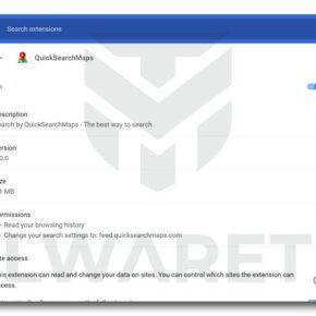 Image: QuickSearchMaps Chrome Extension
