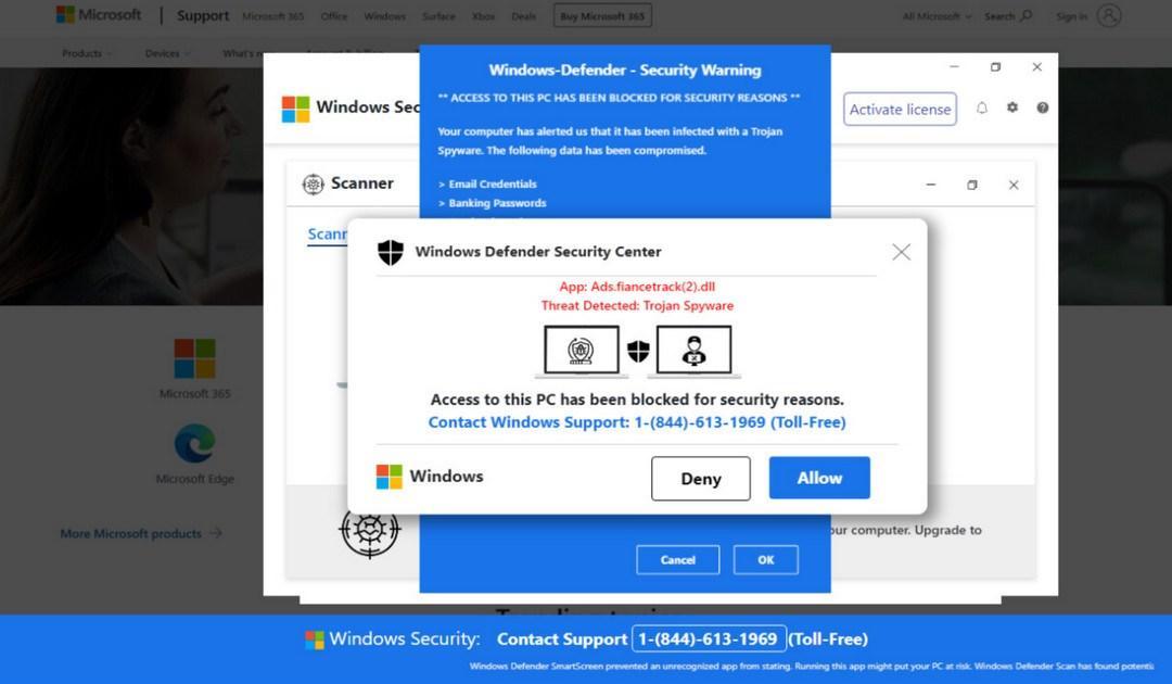 Image: Windows Code Firewall 0x268d3x0 - Tech Support Scam