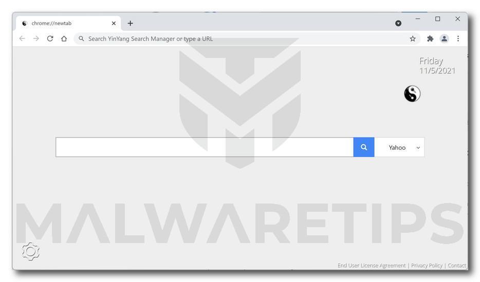  Image: YinYang Search Manager Browser Hijacker