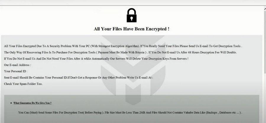 Image: [ID=FilesRecoverEN@Gmail.com].1ohe ransomware