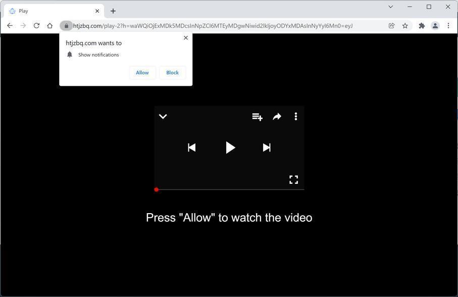 How to Remove Htjzbq.com Pop-up Ads (Virus Removal Guide) 1 Image: Chrome browser is redirected to Htjzbq.com