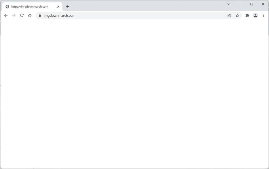 Image: Chrome browser is redirected to Imgdownmarch.com