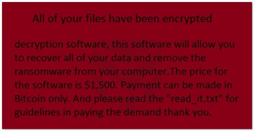 Image: Wnbe ransomware