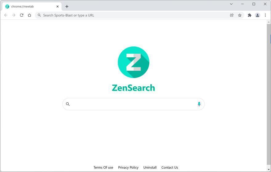 Image: ZenSearch browser hijacker