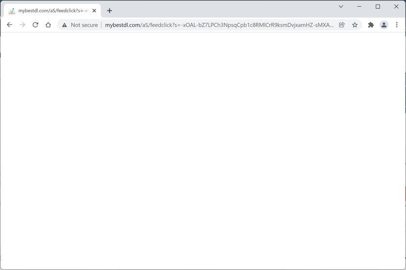 Image: Chrome browser is redirected to Mybestdl.com