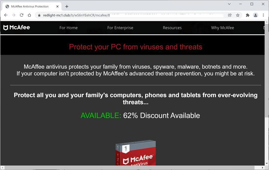 Remove Redlight-mc1.club Pop-up Ads (Virus Removal Guide) 1 Image: Redlight-mc1.club scam