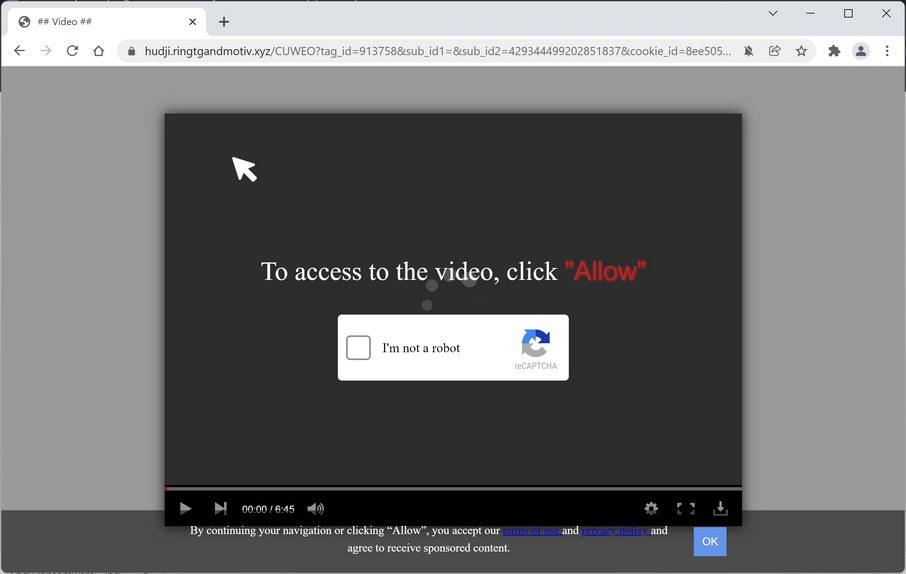 How to Remove Ringtgandmotiv.xyz Pop-up Ads (Virus Removal Guide) 1 Image: Chrome browser is redirected to Ringtgandmotiv.xyz