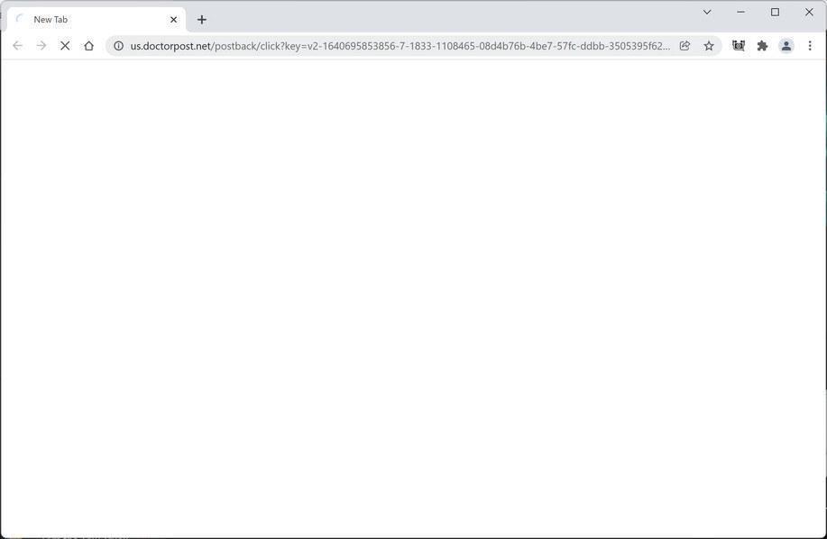 Image: Us.doctorpost.net Chrome browser redirect