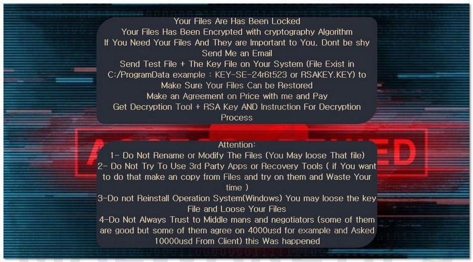 Image: (ID)(Hushange_delbar@outlook.com).wuxia ransomware