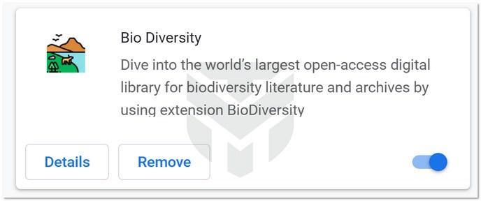 Image: Bio Diversity Chrome extension