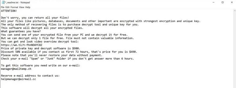 Image: ZAQI ransomware note