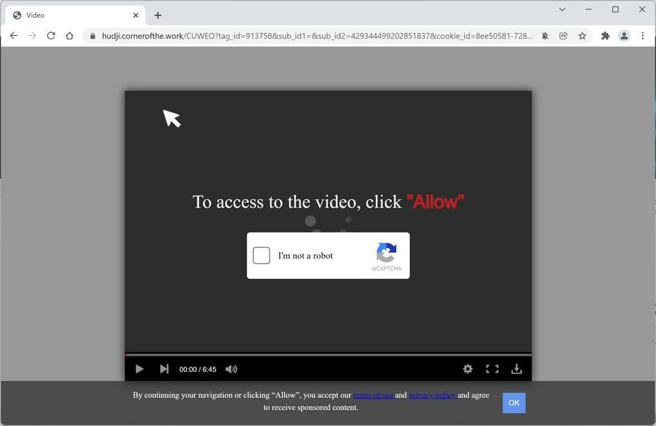 How to Remove Cornerofthe.work Pop-up Ads (Virus Removal Guide) 1 Image: Chrome browser is redirected to Cornerofthe.work