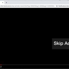Image: Chrome browser is redirected to Check-the-trend.com