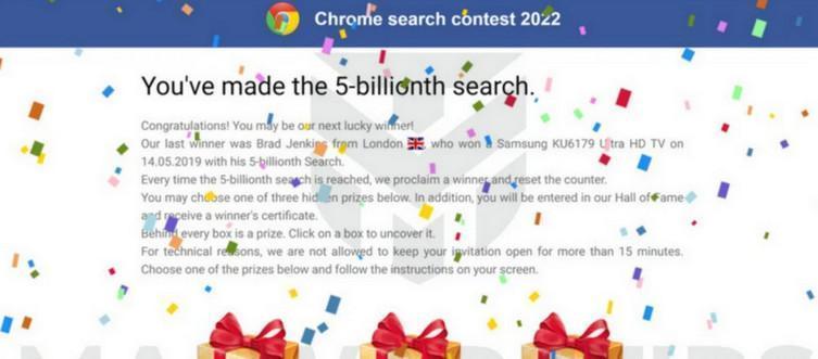 Image: Chrome browser is redirected to Oceanfigureright.top