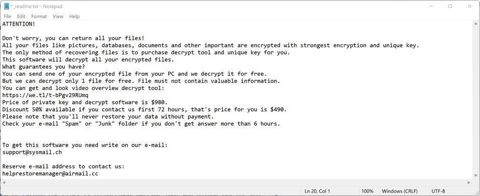 Image: QQQR ransomware note