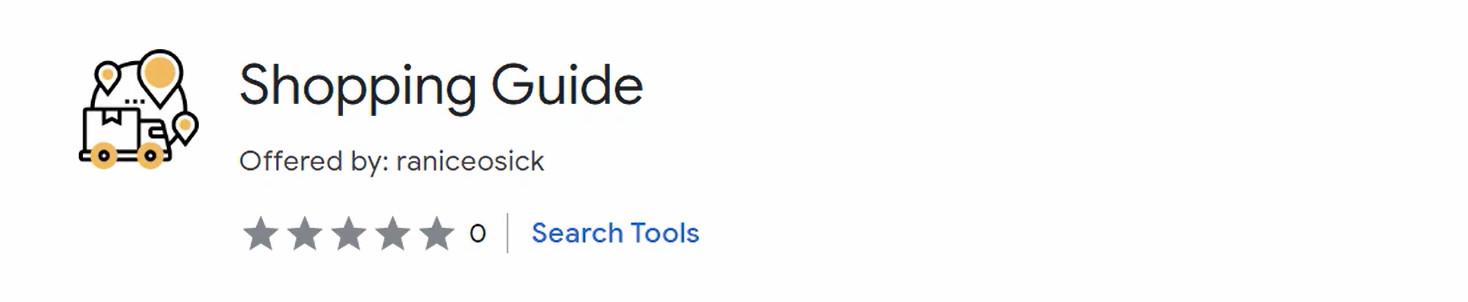 Image: Shopping Guide Chrome extension