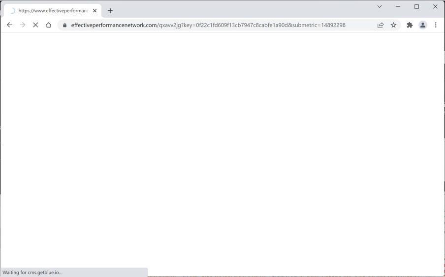 Image: Effectiveperformancenetwork.com Chrome browser redirect