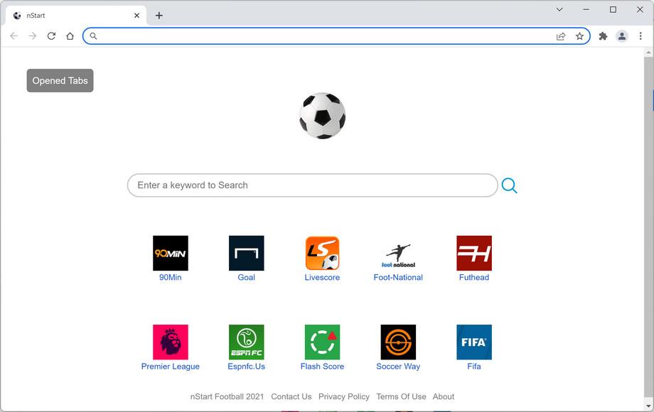 Image: nStart Football Chrome extension