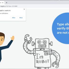 Image: Chrome browser is redirected to News-hejali.cc