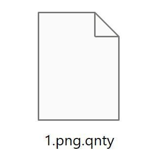 Image: QNTY files encrypted