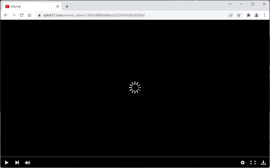 Image: Chrome browser is redirected to Rplnd17.com