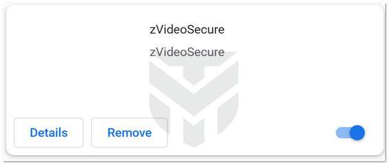 Image: zVideoSecure Chrome extension