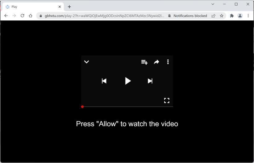 How to Remove Gbhxtu.com Pop-up Ads (Virus Removal Guide) 1 Image: Chrome browser is redirected to Gbhxtu.com
