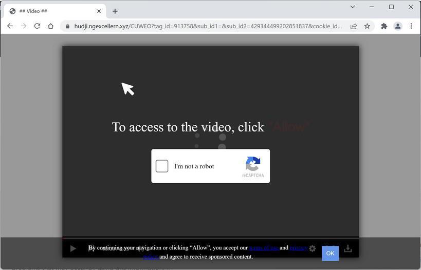 How to Remove Ngexcellern.xyz Pop-up Ads (Virus Removal Guide) 1 Image: Chrome browser is redirected to Ngexcellern.xyz