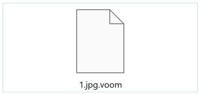 Image: VOOM Ransomware Encrypted Files