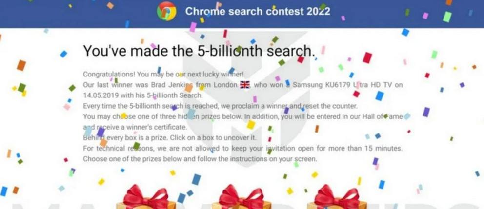 Image: Chrome browser is redirected to Wellsurfacestore.xyz