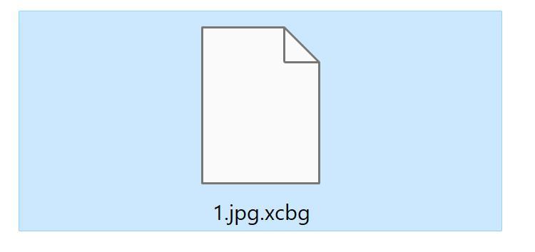 Image: XCBG files encrypted