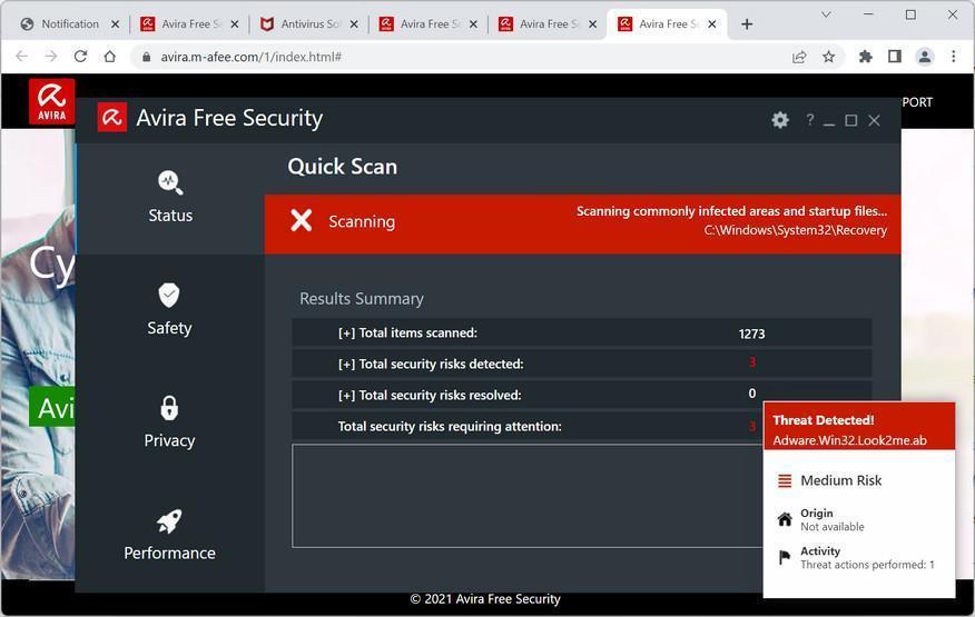 All-in-One: Avira Free Security