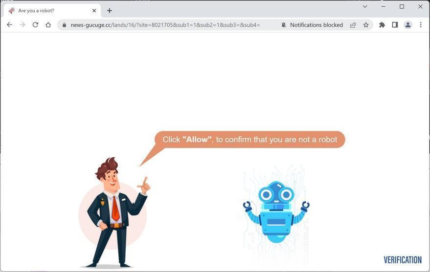 How to Remove News-gucuge.cc Pop-up Ads (Virus Removal Guide) 1 Image: Chrome browser is redirected to News-gucuge.cc