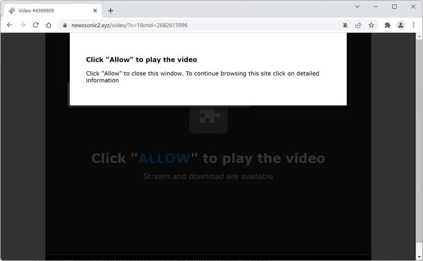 Image: Newssonic2.xyz browser hijacker