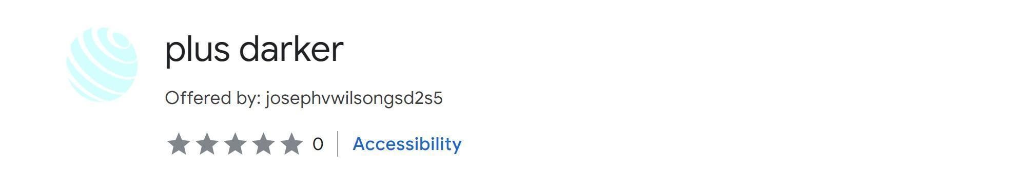 Image: Plus Darker Chrome extension