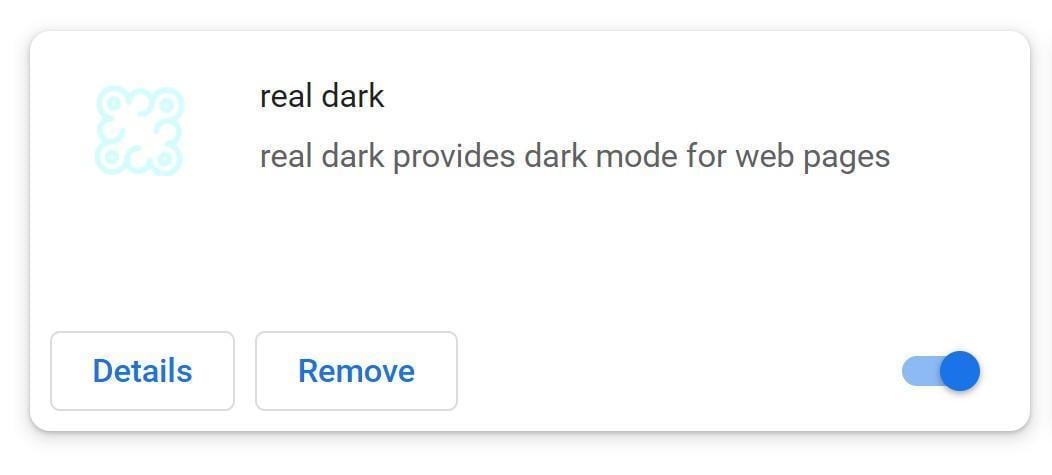  Image: Real Dark Chrome extension