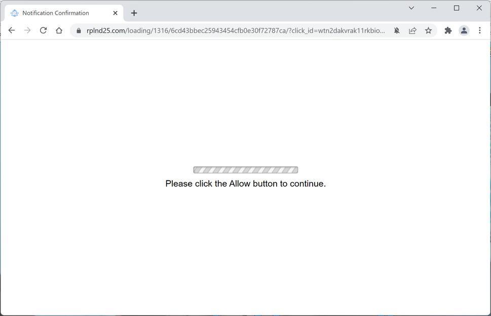 How to Remove Rplnd25.com Pop-up Ads (Virus Removal Guide) 1 Image: Chrome browser is redirected to Rplnd25.com