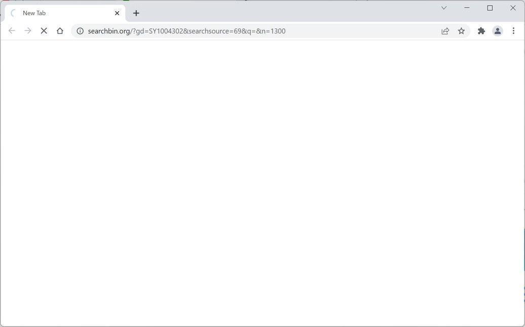 Image: Searchbin.org browser hijacker