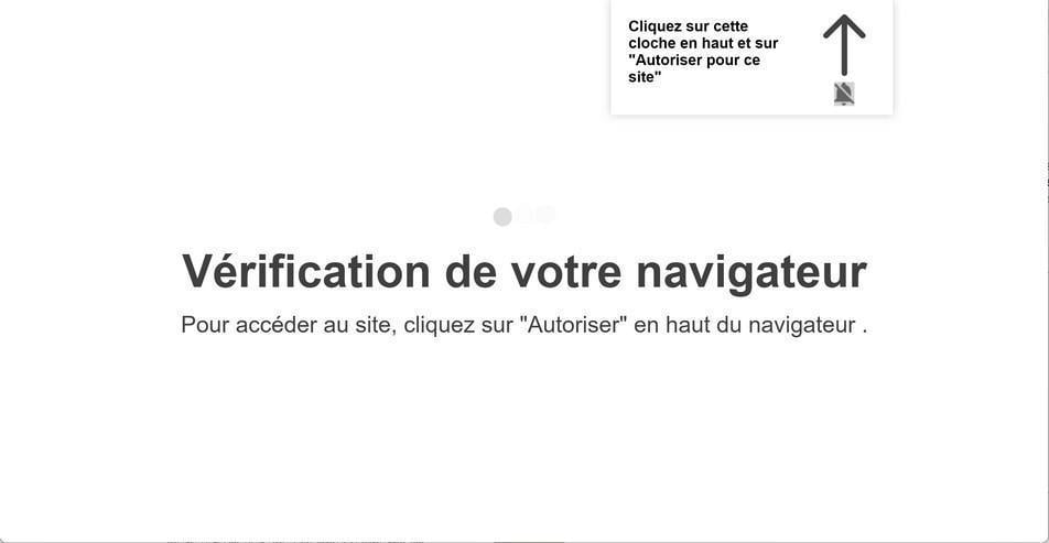 Image: Chrome browser is redirected to Infos-et-potins.com