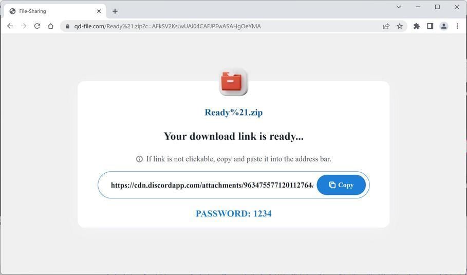 Image: Qd-file.com browser redirect