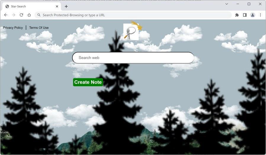 Image: Star-search.xyz browser redirect