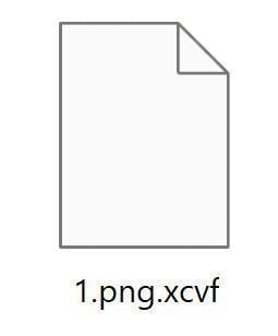 Image: XCVF Ransomware Encrypted Files