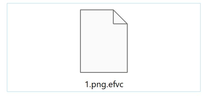 Image: EFVC Ransomware Encrypted Files