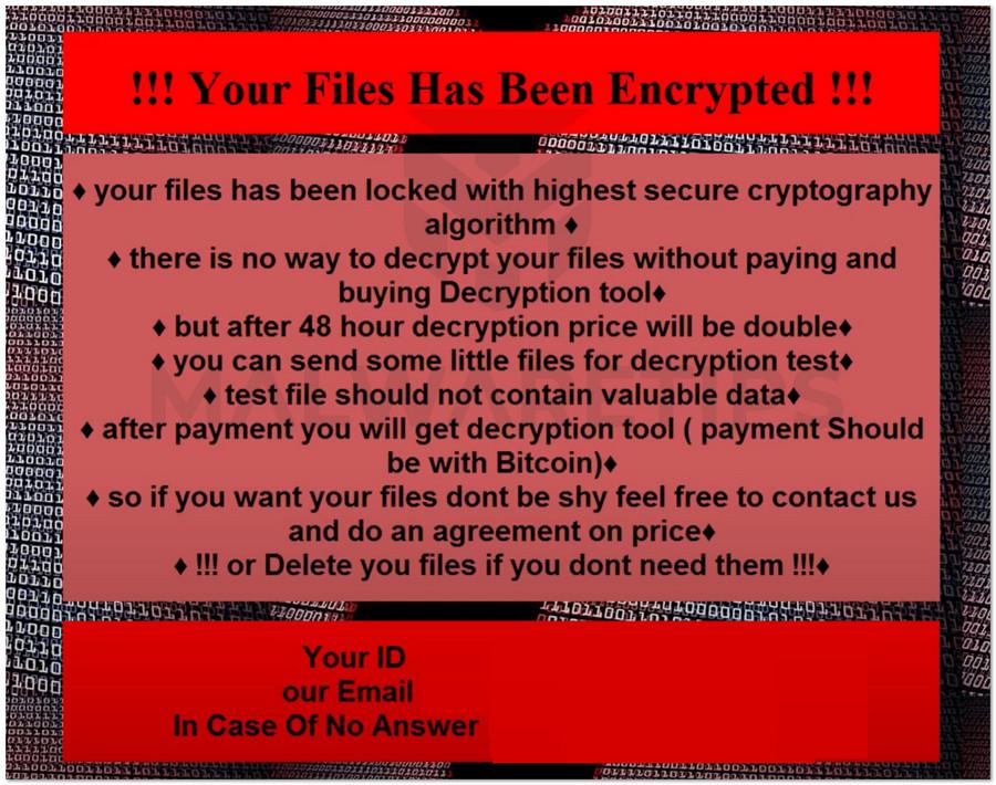 Image: Linda ransomware