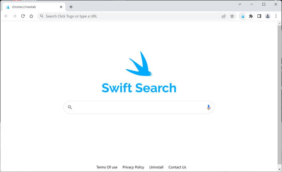 Image: Swift Search new tab page