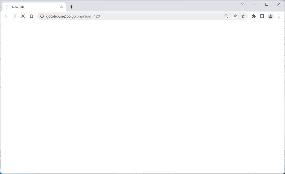 Image: Gotohouse2.cc Chrome browser redirect