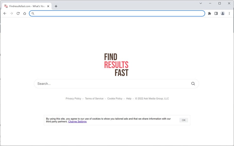 Image: Findresultsfast.com browser redirect