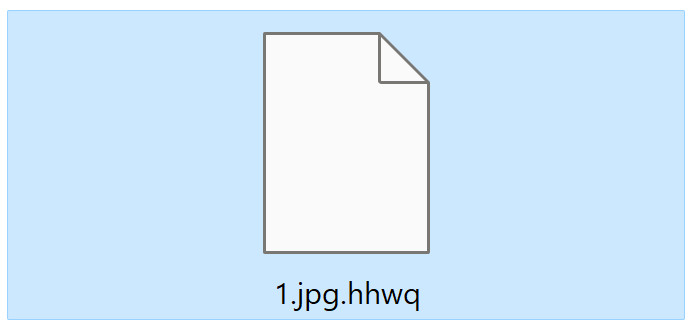 Image: HHWQ Ransomware Encrypted Files
