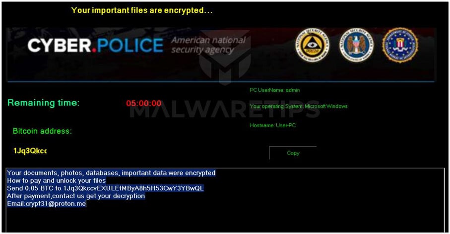 Image: Police_Decrypt0r ransomware