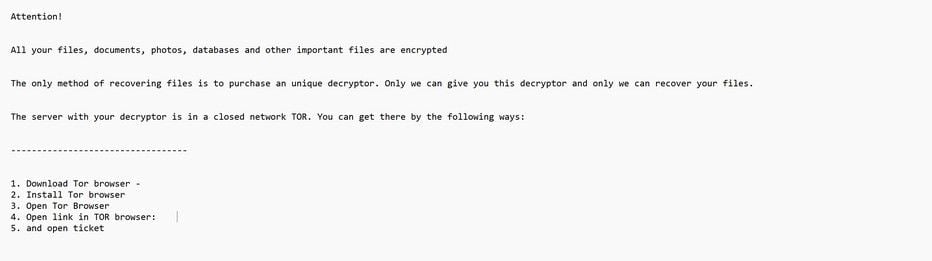 Image: U2K ransomware